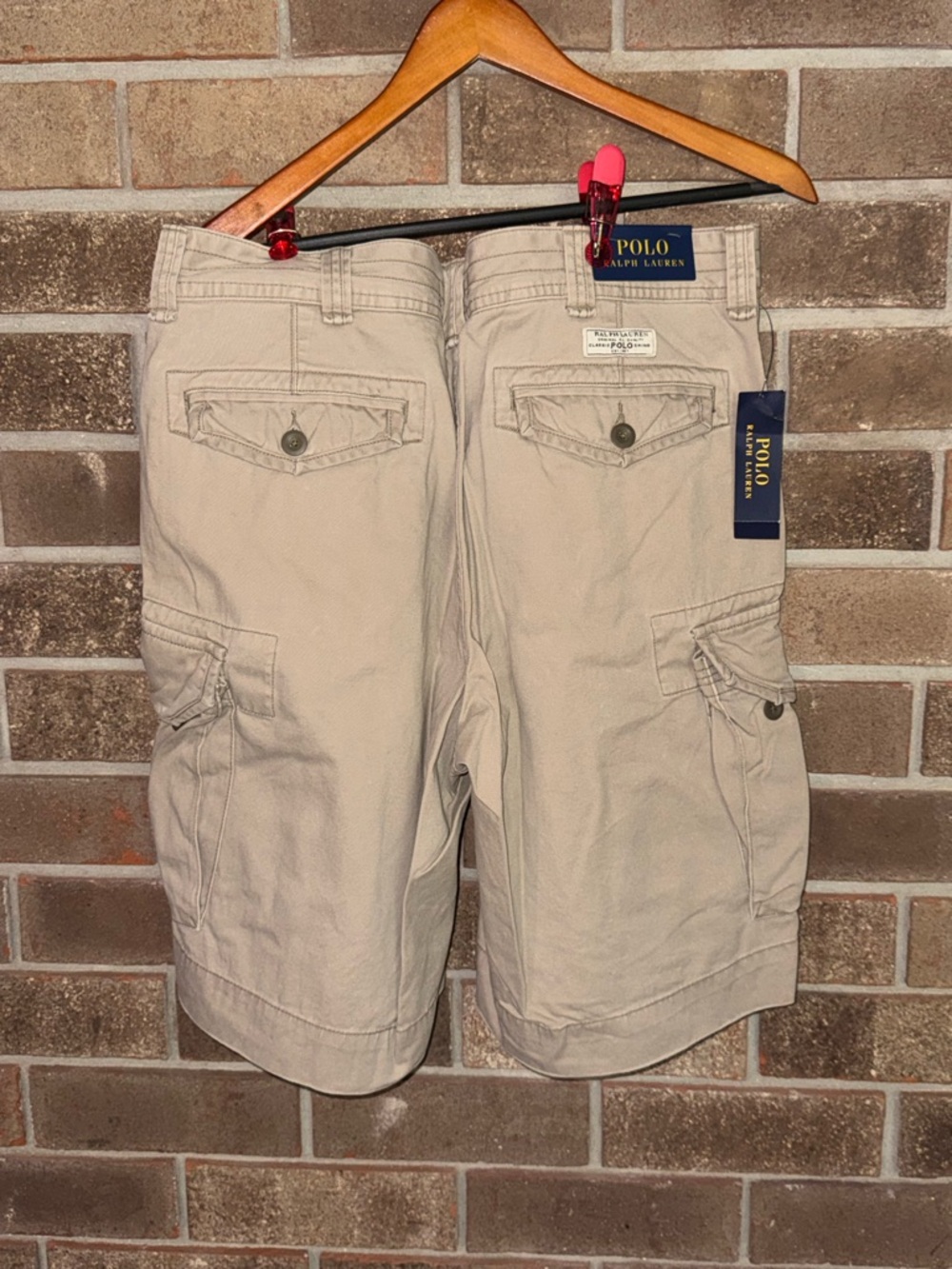 Ralph Lauren Beige/Tan Cargo Shorts - Picture 2 of 3